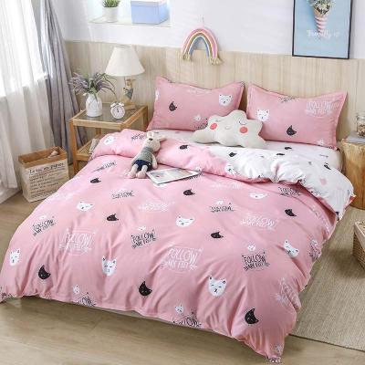 China Cartoon Design Polyester Printing Quilt Cover Set Bedding Set Anti-static Comforter Cover Set for sale