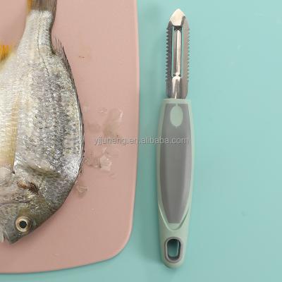 China Viable Kitchen Fish Scale Instruments Stainless Steel Fish Scaler Quick Remover for sale