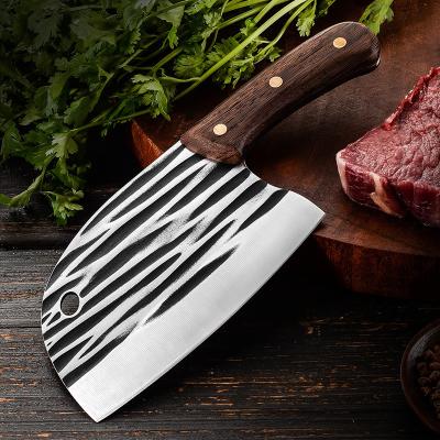 China Viable Professional Chef 6 Inch Full Tang Serbian Kitchen Knife Carbon Steel Meat Cleaver Stainless Steel Boning Knife for sale