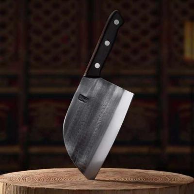 China Viable Bone Cutting Chef Knife Butcher Cleaver Chopper Slaughter Knife Tang Hammer Forged Knife Serbian Meat Cleaver Full for sale