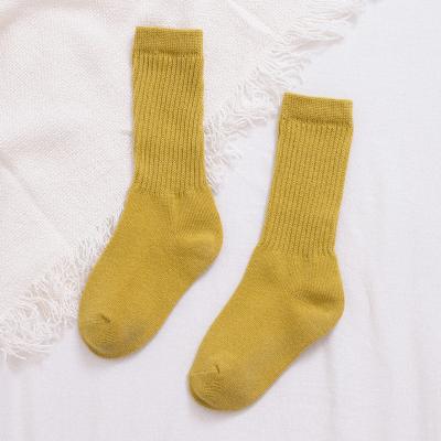 China New Style Baby Kids Socks Anti-silp New Style Solid Color Factory Price Friend Cotton Fancy Eco- Anti-silp Custom Organic Cotton Anti-silp Socks for sale