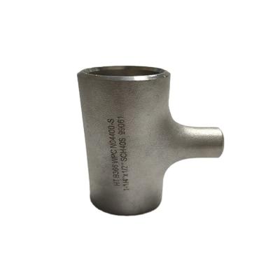 China Seamless Stainless Steel Pipe Smls Fitting 316Ti SS Equal Reducing Tee for sale