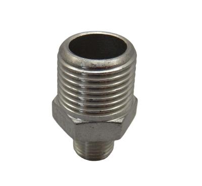 China Chemical Oil and Gas Pipeline Galvanized Steel Pipe Fittings Nipple NPT Thread Carbon Steel Hex Nipple ASTM A105 for sale