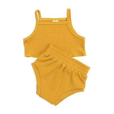 China New unisex waffle singlet and short 2pcs set with best quality by DHL for sale