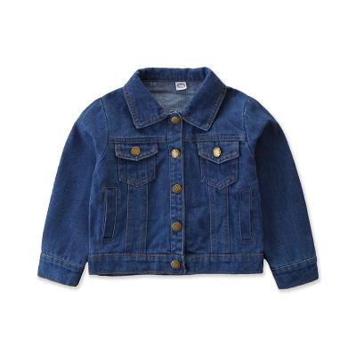 China Autumn style girls denim windproof jacket, kids denim tops, girl short jacket on sale 2021 for sale