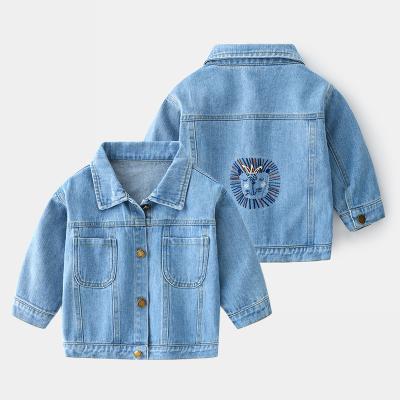 China Spring and Autumn New Boys' Denim Breathable Children's Clothes, Children's Denim Jackets Children's Tops, Medium and Small for sale