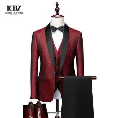 China 2023 LCBZ Spring Autumn Men's Suits Set with Regular Clothing Length and Zipper Fly for sale