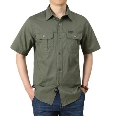 China Outdoor Recreation Short Sleeve Dress Shirt for Men Wrinkle Resistant and Comfortable for sale