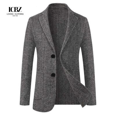 China Men's Regular Sleeve Style Woolen Trench Coat Simple and Elegant Overcoat for Winter for sale