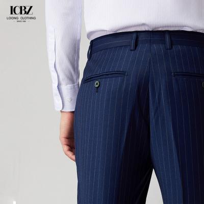 China Streetstyle Letter Pants for Men's Business Trousers Stretch Straight Pants Wool/Silk for sale