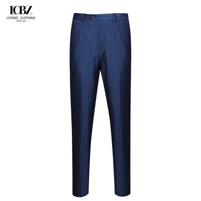 China Front Style Flat 50% Wool Casual Thin Slim Chino Pants Mens Men Business Trousers for sale