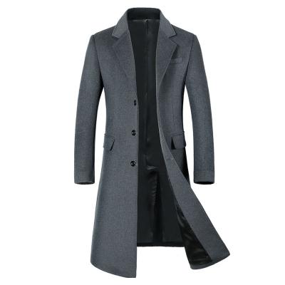 China Nonwoven Weaving Method LCBZ Waterproof Thick Knee Length Wool Jacket for Men for sale