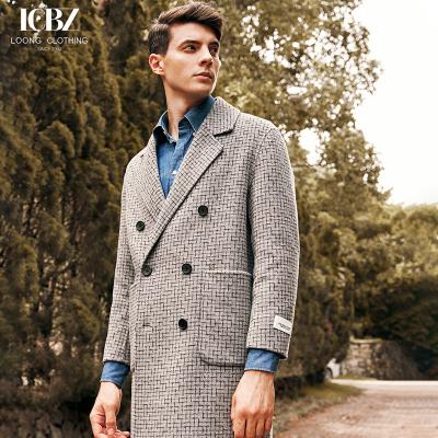 China Large Size Double-Breasted Business Casual Woolen Overcoat for Men End and Luxurious for sale