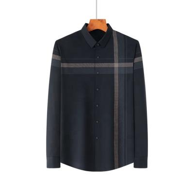 China Long Sleeve Striped Shirts Men Slim Fit Vintage Fashions Autumn Clothing Custom Shirt 2021 for sale