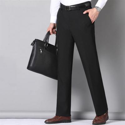 China Men's High Waist Lightweight Cotton Trouser Elastic Band Work Pants Wash BLEACH WASH for sale