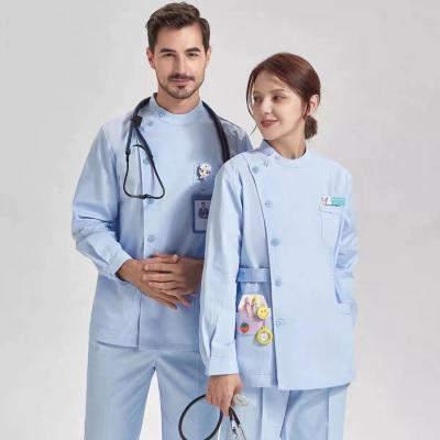 China USA Market Customized Cotton Polyester Nurses Uniform Sets with Logo in Various Color for sale