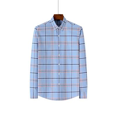 China 100% Cotton Plaid Western Fashionable Mens Shirts Half Long Sleeve Plus Size In Autumn for sale