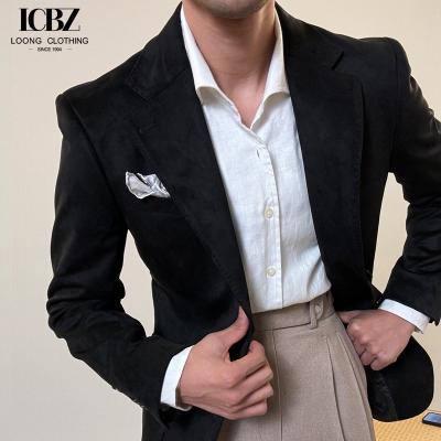 China Anti-Wrinkle T/R Fabric Men's Slim Fit Blazer for End Autumn and Winter Dinner Dress for sale