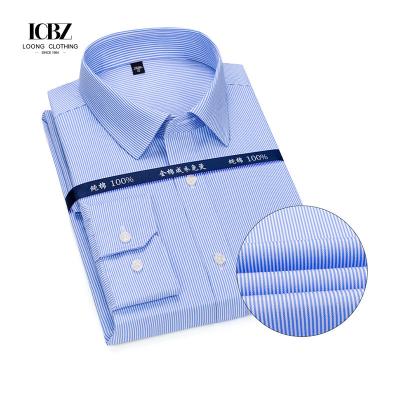 China Custom Non-Iron PD Men's Casual Cotton Ice Silk Spanish Style Long Sleeve Shirt Dress for sale