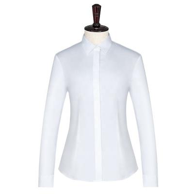 China Full Sleeve Length Women's Casual Shirts with Proper Tailoring and Button Design for sale