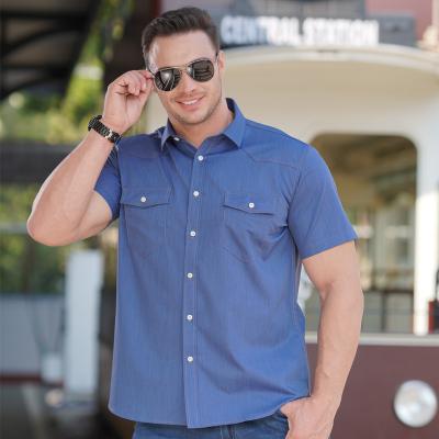 China 2022 Fashion Summer Short Sleeves Men's Shirts Plus Size with Nonwoven Weaving Method for sale