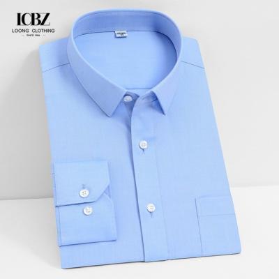 China Leisure Style Shirts Grade Pure Cotton Non-Ironing Men'S Long-Sleeved Business Shirt for sale