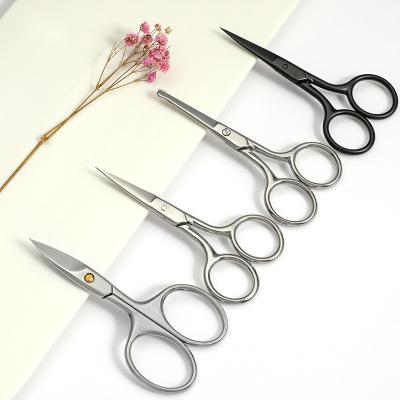 China Right Handed Scissors Top Sale Stainless Steel Blade Beard Scissors Cuticle Scissors Staleks Material Manicure for sale