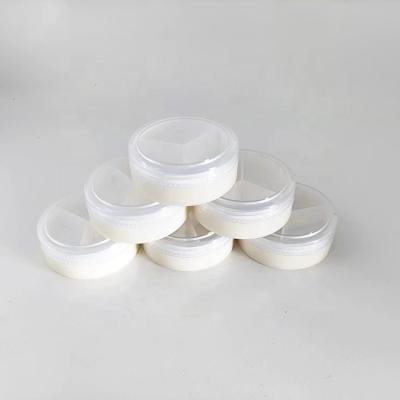 China Factory direct sales durable high quality small and cute plastic jar with screw lid 3 grid nail gel container for sale