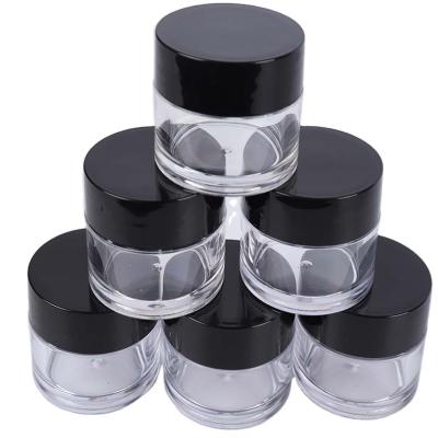 China Small and Cute Best Selling Empty Clear PETG 15g Empty Clear Plastic Cosmetic Cream Jars Jar Container for sale