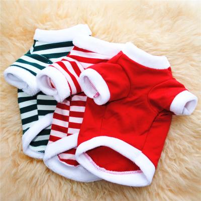 China Sustainable Christmas Cat Winter Clothes Dog Hoodies Puppy Clothes Warm Sweater Pet Christmas Clothes for sale