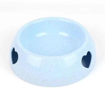 China New Stocked Cat Bowls Heart Cat Feeding Dog Water Drinking Plastic Dog Bowls Pet Feeding Supplies for sale