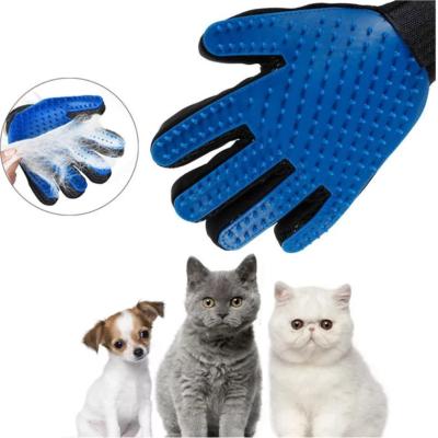 China Soft Stocked Pet Grooming Tools Glove Pet Hair Remover Deshedding Brush For Cats Dogs Pet Hair Remover for sale