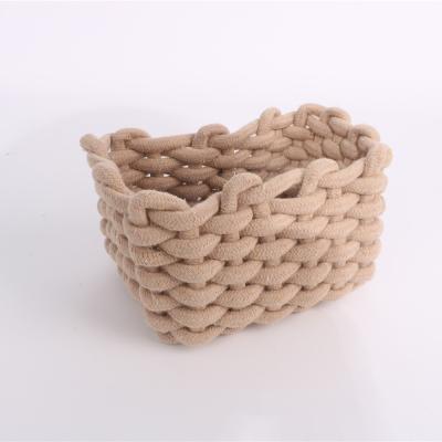 China Sustainable Hot Selling Cotton Rope Weaving Storage for sale