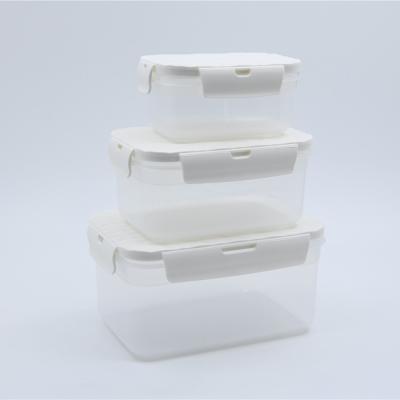 China Viable kitchen bathroom large, medium and small transparent storage box for sale