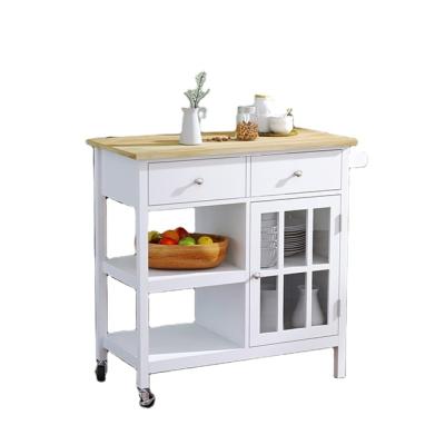 China New sustainable propular kitchen cart with bamboo bathroom furniture top set for sale