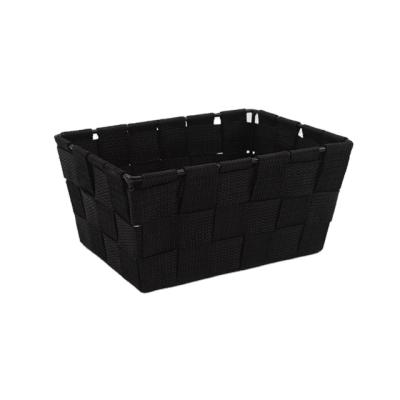 China Modern Hot Selling Woven Plastic Garment Storage Baskets Rattan For Garment Pantry for sale