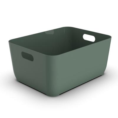 China Plastic Solid Color Office Bathroom Tidy / Storage Storage Basket for sale