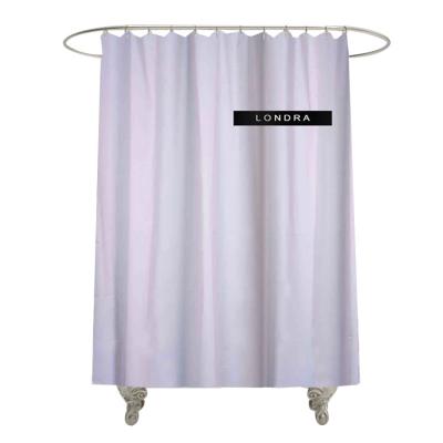 China Factory Sale Custom Various Printing Plastic Stocked Nordic Clear Waterproof Shower Curtain for sale