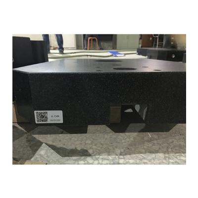 China Black Granite Mechanical Part Grade 0/00 Precision Custom Components for sale