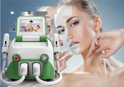 China Portable ipl and shr machine for hair removal and skin rejuvenation with 2 treatment heads for sale