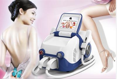 China Portable ipl and shr machine for hair removal and skin rejuvenation with 2 treatment heads for sale