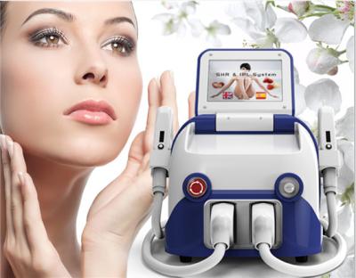 China Portable ipl and shr machine for hair removal and skin rejuvenation with 2 treatment heads for sale