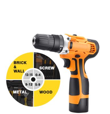 China 21V Max Power Cordless Electric Drill Kit 1500mah Impact Home Driver for Home Improvement for sale