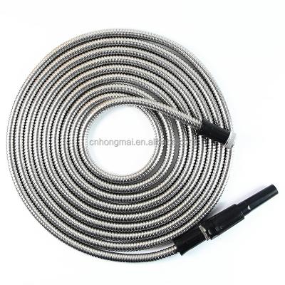 China 2018 New Invention 304 Stainless Steel Flexible Metal Garden Hose Adjustable Hose Pipe for sale