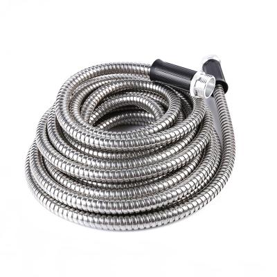 China ss201 ss304 Adjustable Garden Hose Metal Garden Hose Joint Coil Stainless Steel Online Buying High Pressure Hose for sale