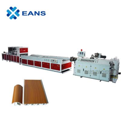 China Skirting Plates PVC WPC Profile Making Machine With Lamination for sale