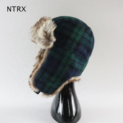 China Wholesale COMMON Russian Military Hat Ushanka Winter Warm Hat With Faux Fur Aviator Bomber Hat Cossack Trapper Hat for sale