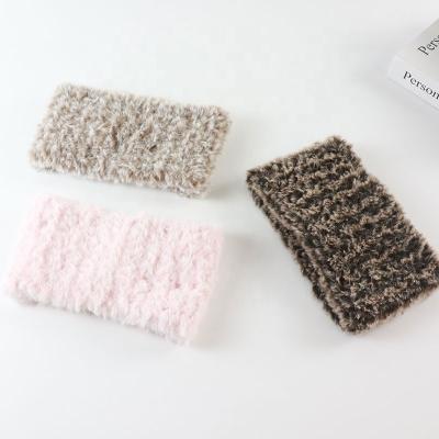 China 100%Polyester Cute Headband Thick Headband For Women Knitted Accessories for sale