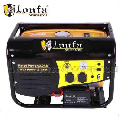 China 5.5hp Portable Generator Gasoline , Air Cooled Gasoline Generator Set LF3700 for sale