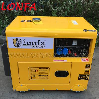 China slient type small diesel generator 8kva home use portable silent diesel generator LF7800/9000DST-C for sale